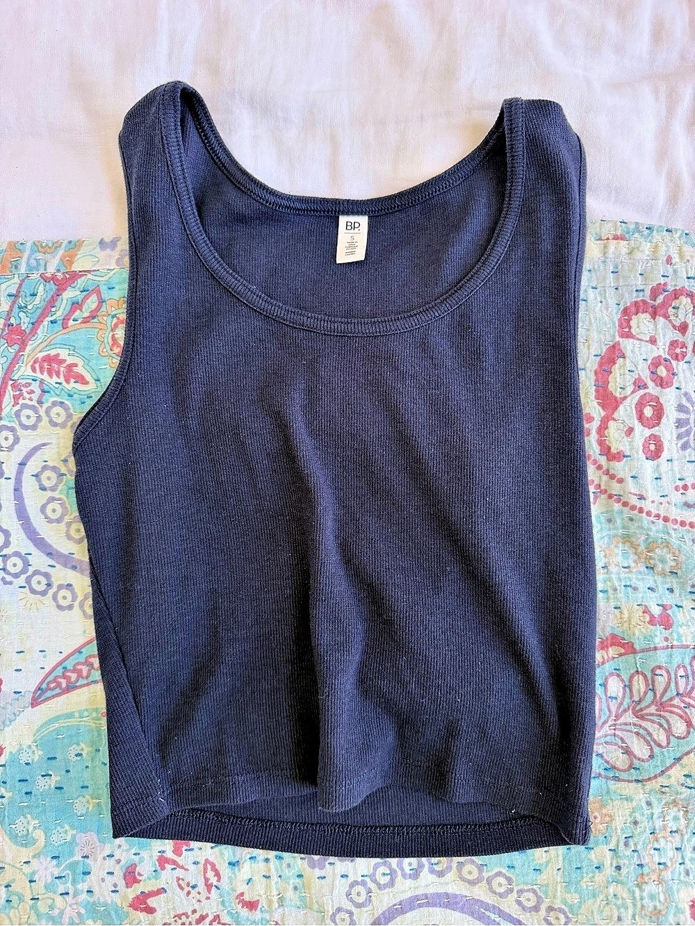 BP. Ribbed Tank Top in Blue Size Small Like New
